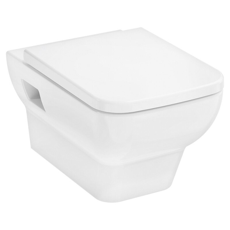 Изображение товара Подвесной унитаз Hansgrohe CreekTide Q, 60203450, безободковый, крышка-сиденье стандарт, белый Изображение товара Подвесной унитаз Hansgrohe CreekTide Q, 60203450, безободковый, крышка-сиденье стандарт, белый