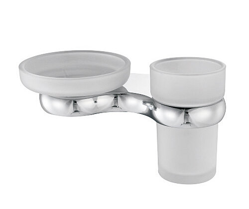 Изображение товара Держатель стакана и мыльницы WasserKRAFT Berkel, K-6826, хром
