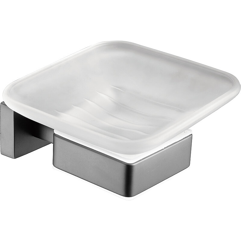 Изображение товара Мыльница Belz B904 B90402, стекло, цвет держателя вороненая сталь, gunmetal Изображение товара Мыльница Belz B904 B90402, стекло, цвет держателя вороненая сталь, gunmetal