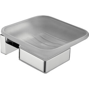 Изображение товара Мыльница Belz B902 B90202 из стекла и нержавеющей стали с монтажом на стену, хром