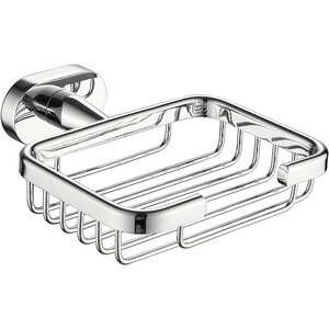 Изображение товара Мыльница для ванной из нержавеющей стали хром настенная, модель B900