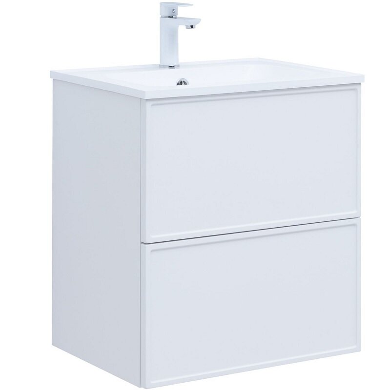 Изображение товара Тумба под раковину Aquanet Арт 60 см, 313254, белый матовый Изображение товара Тумба под раковину Aquanet Арт 60 см, 313254, белый матовый