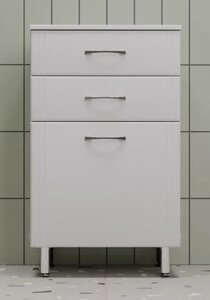 Изображение товара Тумба Style Line Эко Стандарт ТН 500, 50 см, 3 ящика, напольный, белый, ЛС-00002330
