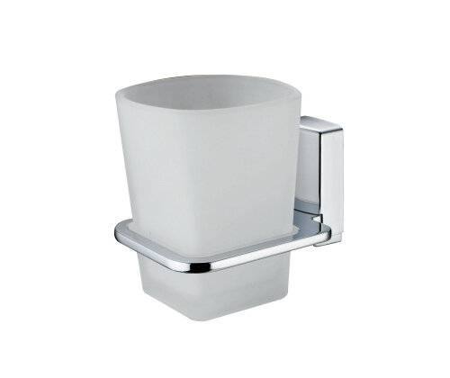 Изображение товара Стакан с держателем WasserKRAFT Leine K-5028 хром для ванной