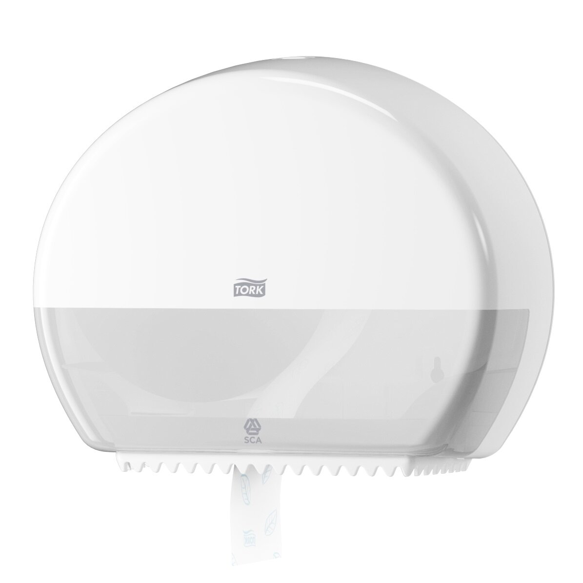 Изображение товара Диспенсер для туалетной бумаги Tork Singlefold 555000-60 белый компактный для общественных туалетов