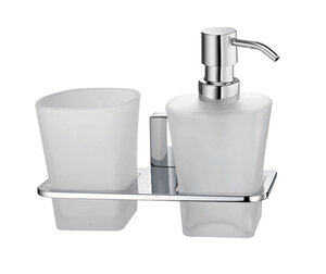 Изображение товара Держатель стакана и дозатора WasserKRAFT Leine, K-5089, хром