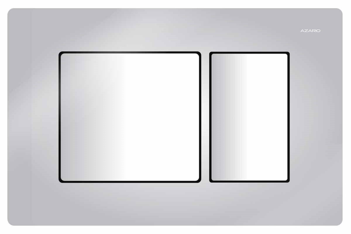 Изображение товара Клавиша смыва Azario AZ-8200-0031 механическая хром глянец двухрежимная