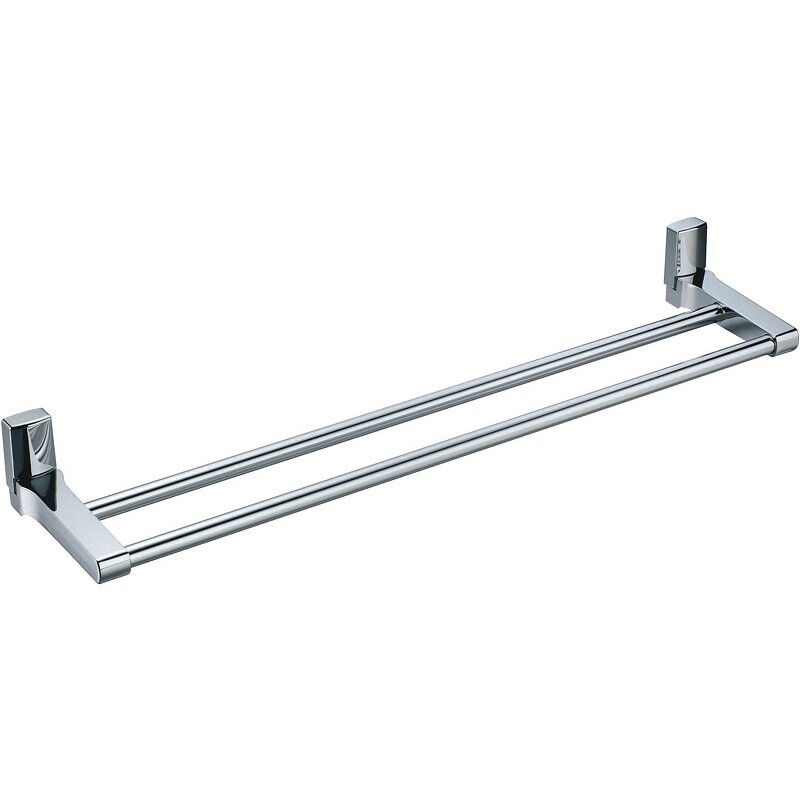 Изображение товара Полотенцедержатель WasserKRAFT Leine двойной 63.5 см хром настенный трубчатый