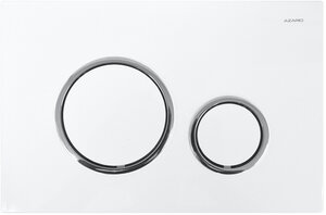 Изображение товара Клавиша смыва Azario AZ-8200-0045, механическая, цвет белый/хром