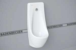 Изображение товара Писсуар Badenbecher, подвесной, сенсорный, белый, крепеж в комплекте, Sensor 50PTW