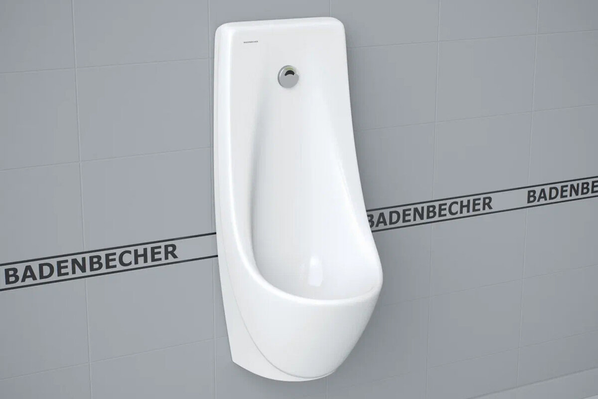 Изображение товара Писсуар Badenbecher Sensor 50PTW: настенный сенсорный белый слива в комплекте Изображение товара Писсуар Badenbecher Sensor 50PTW: настенный сенсорный белый слива в комплекте