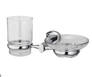 Изображение товара Держатель стакана и мыльницы WasserKRAFT Oder, K-3026, хром Изображение товара Держатель стакана и мыльницы WasserKRAFT Oder, K-3026, хром
