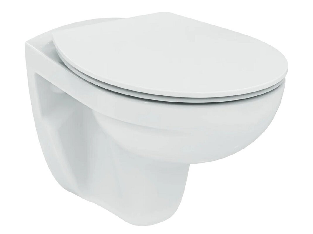 Изображение товара Подвесной бесободковый унитаз Ideal Standard Tirso с микролифтом, белый