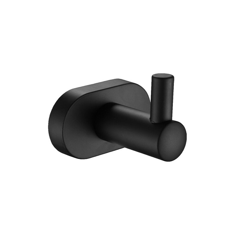 Изображение товара Крючок Belz B901 B90105-1 черный матовый для ванной настенный из нержавеющей стали