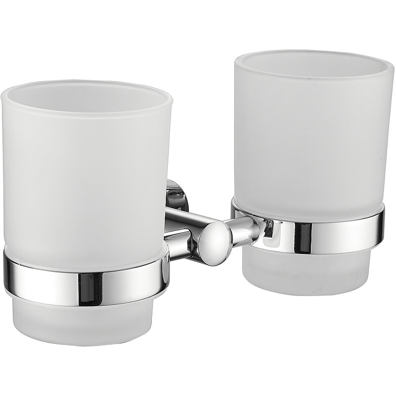 Изображение товара Стакан для щёток Belz B900 B90008, двойной, цвет держателя хром