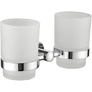 Изображение товара Стакан для щёток Belz B900 B90008 двойной хром настенный