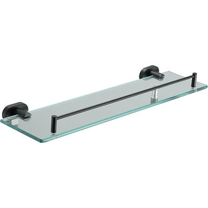 Изображение товара Стеклянная настенная полка Belz B901 B90107 50 см черный матовый