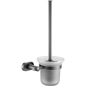 Изображение товара Ёршик для унитаза Belz B905 B90510 матовое стекло вороненая сталь настенный