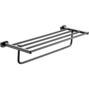 Изображение товара Стильная полка для полотенец BELZ B90524, 60 см, вороненая сталь