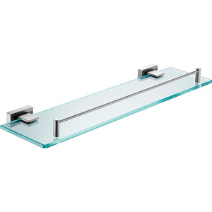 Изображение товара Полка Belz B904 B90407, 50 см, стекло, цвет вороненая сталь