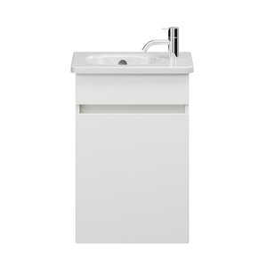 Изображение товара Тумба с раковиной Burgbad Rocio 42 см белый матовый подвесная