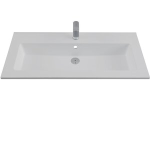 Изображение товара Раковина Aquanet Текла 328016, 100 см, искусственный камень, белый