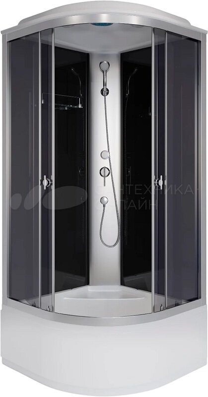 Изображение товара Душевая кабина Niagara Eco E100/40/TN 100x100 см с крышей стекло тонированное