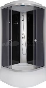 Изображение товара Душевая кабина Niagara Eco E100/40/TN, 100 х 100 см, с крышей, стекло тонированное, профиль хром