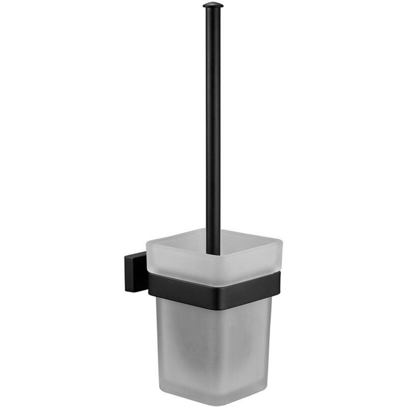 Изображение товара Ёршик для унитаза Belz B903 B90310 стильный матовый черный из стекла и нержавейки