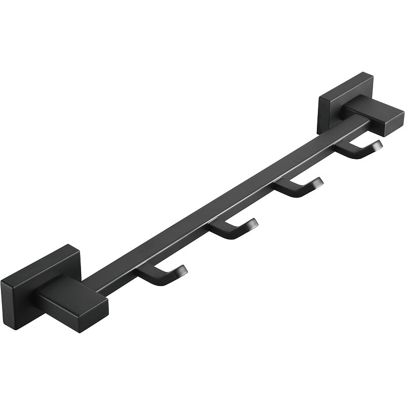 Изображение товара Вешалка Belz B903 B90315-4, 4 крючка, цвет черный матовый Изображение товара Вешалка Belz B903 B90315-4, 4 крючка, цвет черный матовый
