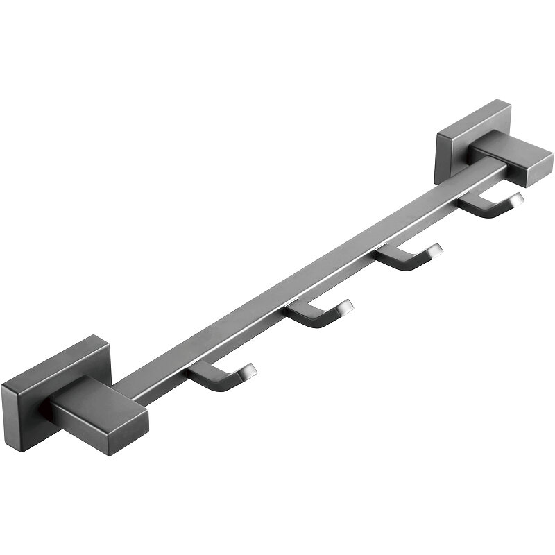 Изображение товара Вешалка Belz B90415-4 из нержавеющей стали, 4 крючка, Gunmetal