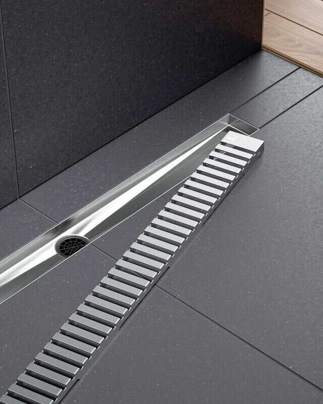 Изображение товара Дренажный канал Timo Drain System DS230107/01 из нержавеющей стали 70 см сатин Изображение товара Дренажный канал Timo Drain System DS230107/01 из нержавеющей стали 70 см сатин