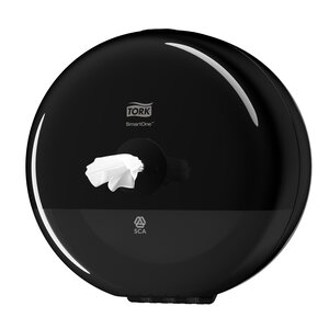 Изображение товара Диспенсер для туалетной бумаги Tork SmartOne 681008-00 черный компактный