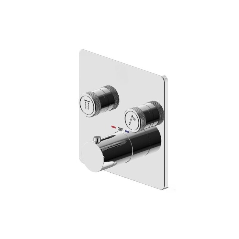Изображение товара Смеситель Plumberia Selection Psbox PSB2902CR для ванны и душа, на 2 потребителя, цвет хром