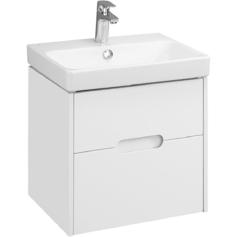 Изображение товара Тумба с раковиной Акватон Оливия 55 см подвесная белый матовый