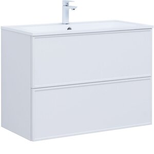 Изображение товара Тумба под раковину Aquanet Арт 90 см, 313256, белый матовый