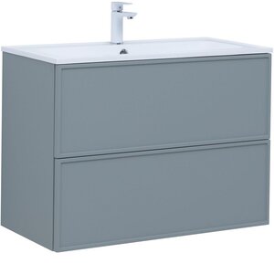 Изображение товара Тумба под раковину Aquanet Арт 90 см, 313276, цвет мисти грин