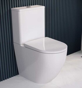 Изображение товара Унитаз-комапкт RGW SW-03 67420103-01, безободковый, сиденье микролифт, белый