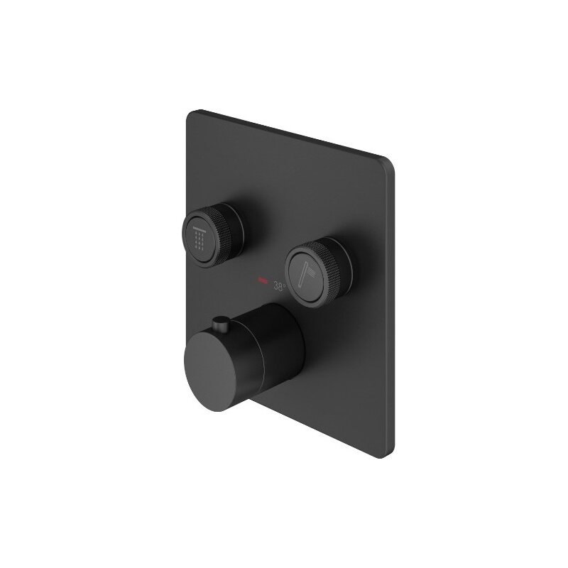 Изображение товара Смеситель для ванны и душа Plumberia Selection PSB2902NO черный матовый встроенный