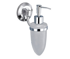 Изображение товара Дозатор стеклянный с держателем WasserKRAFT Rhein, 160 мл, K-6299, хром