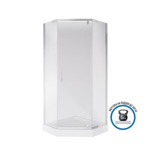 Изображение товара Душевой уголок Niagara Eco NG-010-14D, 100 х 100 см, поддон низкий, стекло прозрачное, профиль хром