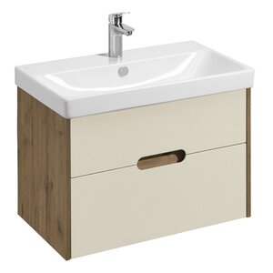 Изображение товара Тумба под раковину Акватон Оливия, 1A283101OLVG0, 80 см, подвесная, цвет бежевый/дуб велл