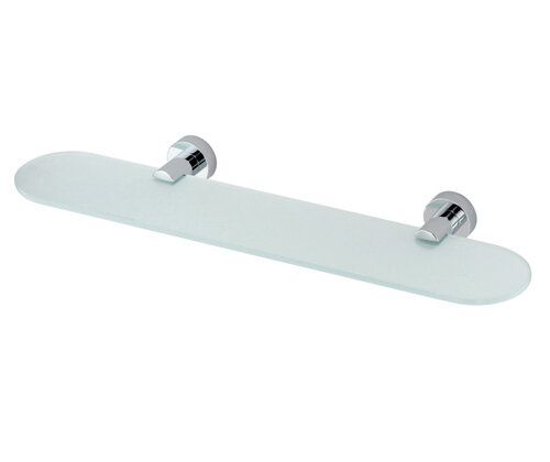 Изображение товара Стеклянная полка WasserKRAFT Donau K-9424 хром для ванной и кухни