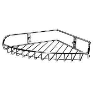 Изображение товара Металлическая угловая полка WasserKRAFT серия К К-1211 хром для ванной и кухни