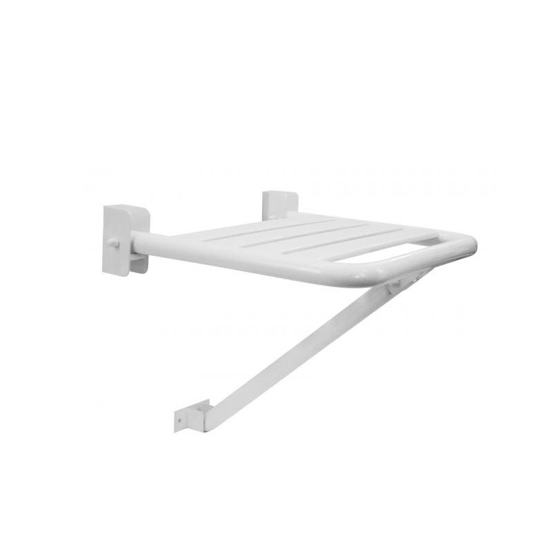 Изображение товара Сиденье для душа Nofer 15046.W из нержавеющей стали, белое, Испания