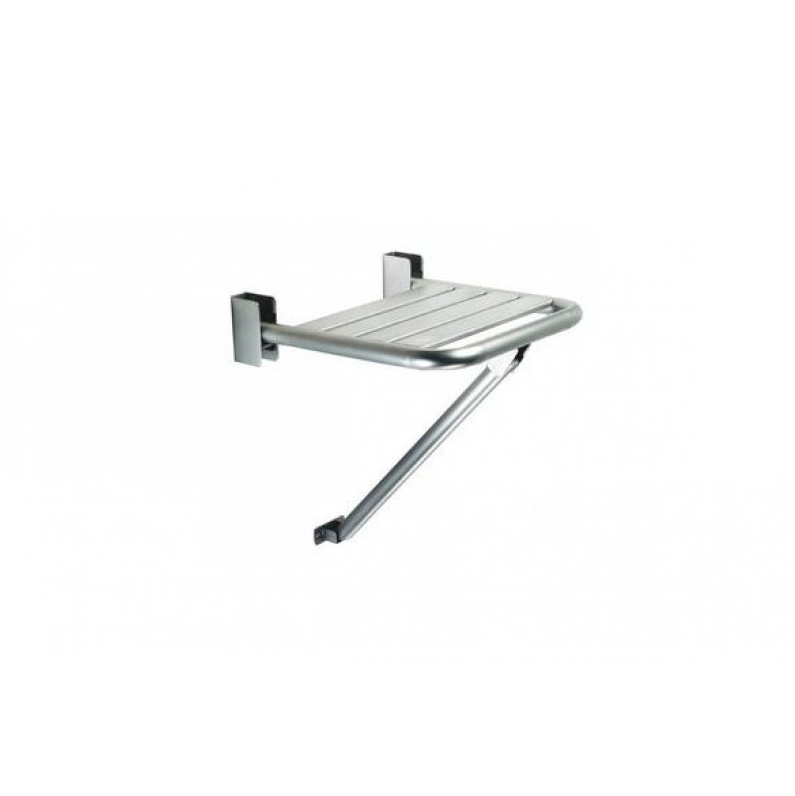 Изображение товара Сиденье для душа Nofer 15046.W из нержавеющей стали с трубкой опоры