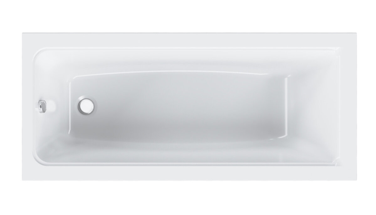 Изображение товара Акриловая ванна AM.PM Gem W90A 170x75 см белая современный дизайн