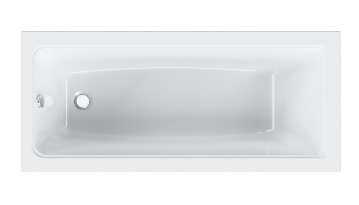 Изображение товара Акриловая ванна AM.PM Gem W90A 170x75 см белая современный дизайн Изображение товара Акриловая ванна AM.PM Gem W90A 170x75 см белая современный дизайн