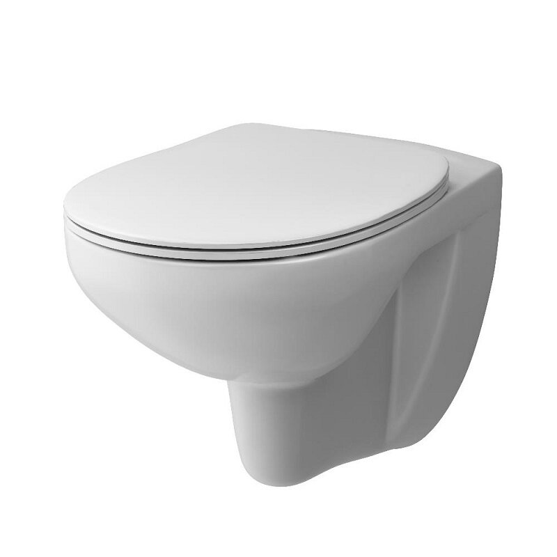 Изображение товара Подвесной безободковый унитаз Damixa Elder DX17C1700SC, с сиденьем микролифт, цвет белый Изображение товара Подвесной безободковый унитаз Damixa Elder DX17C1700SC, с сиденьем микролифт, цвет белый