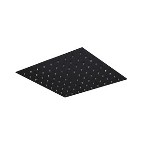 Изображение товара Верхний душ Plumberia Selection Shower SAQ3114NO, 25 см, с шарнирным соединением, нержавеющая сталь, цвет черный матовый